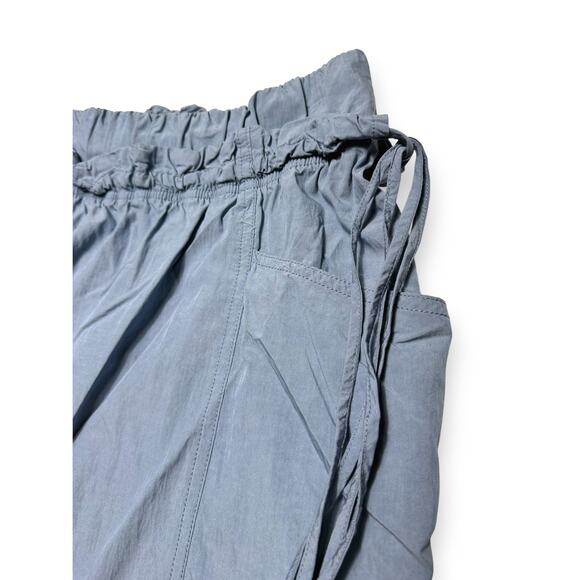 Current Air Los Angeles Midi Paperbag Dusty Blue Elastic Waistband Size Small - Picture 5 of 9